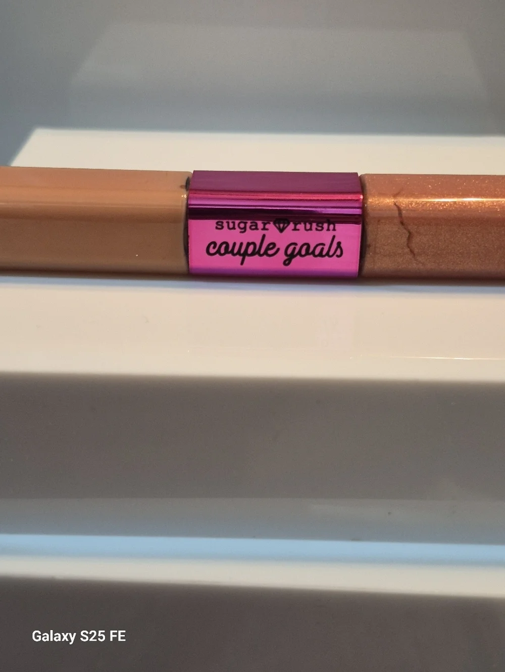 Sugar Rush Couple Goals Dual Lip Gloss: Best & Friend, .15oz x2 (Full Size), New